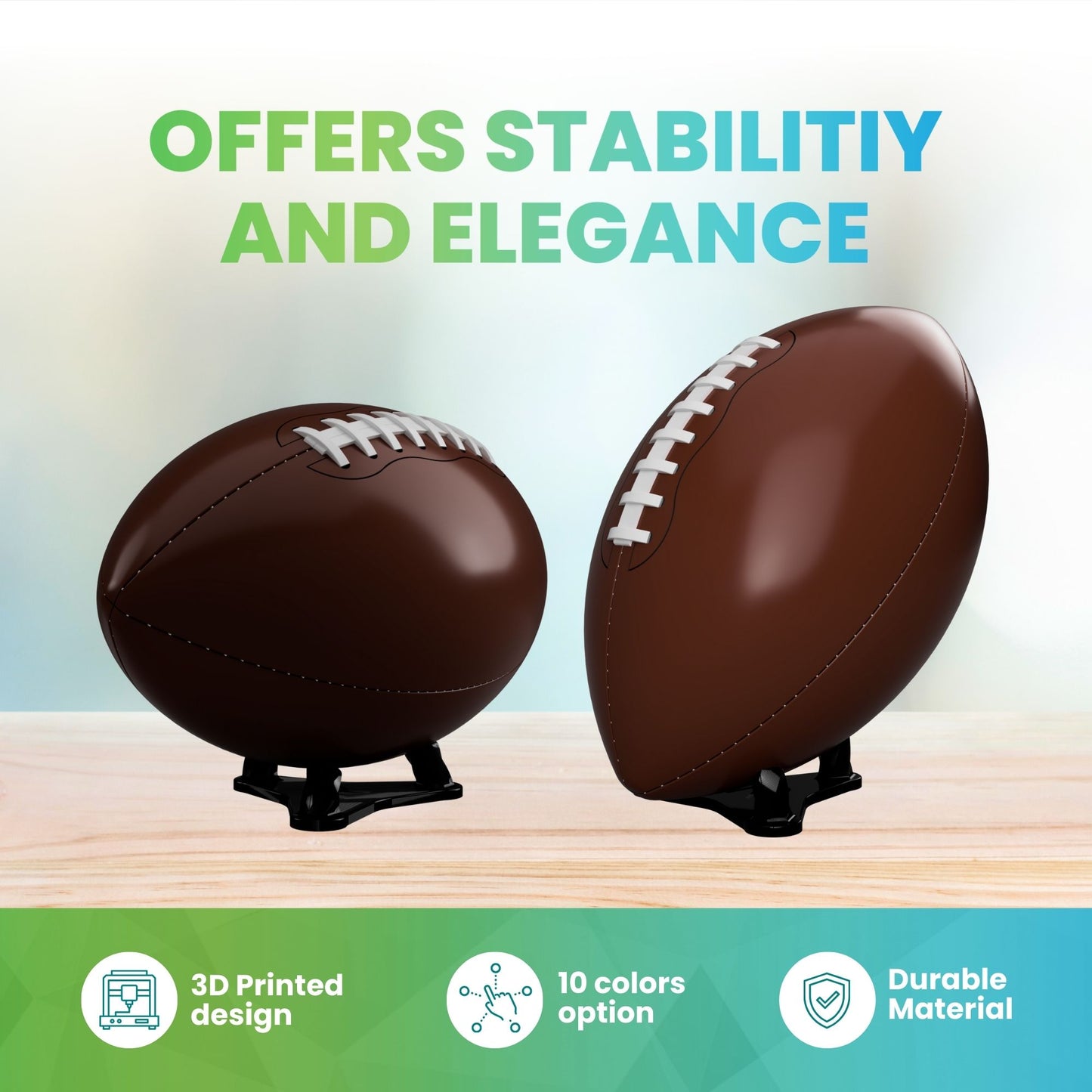 Radiant Displays Football Display Stand