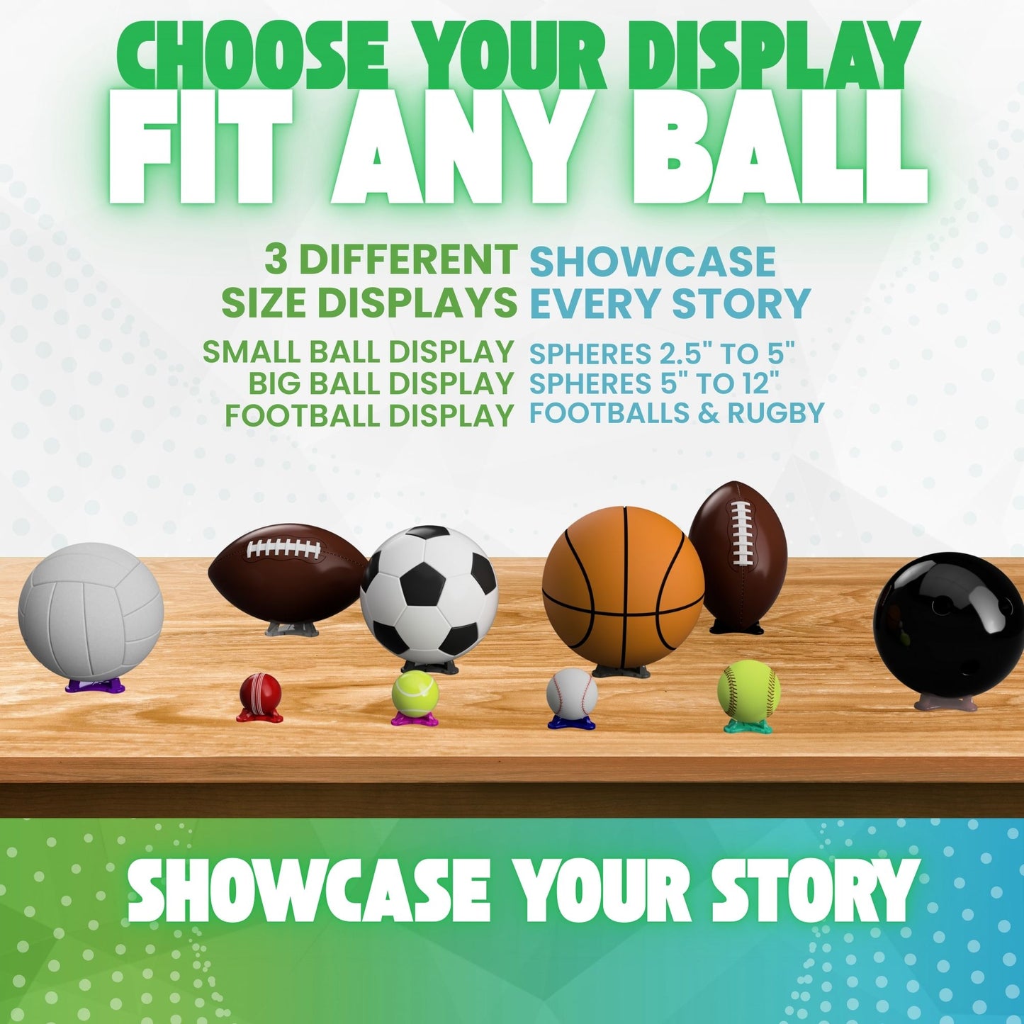 Radiant Displays Football Display Stand
